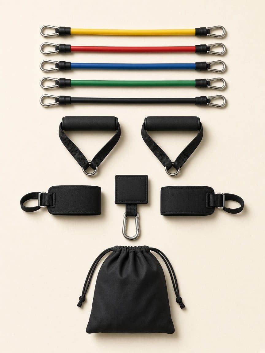 Conjunto de elásticos de treino 5 níveis