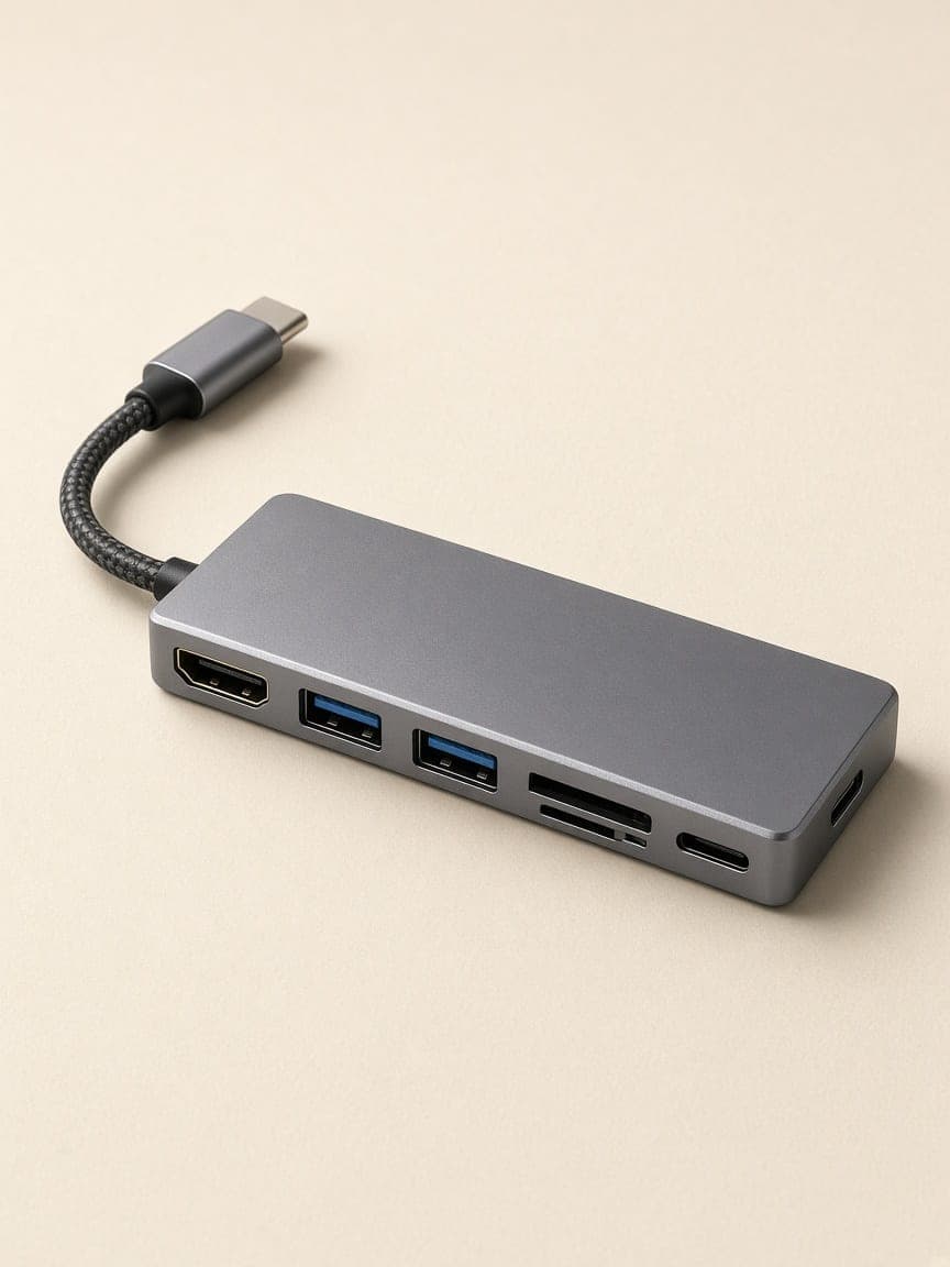 Hub USB-C 6 em 1 (HDMI 4K)